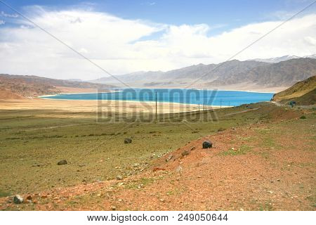 The Orto-tokoy Water Reservoir On The Way To Kochkor And Naryn City, Kyrgyzstan