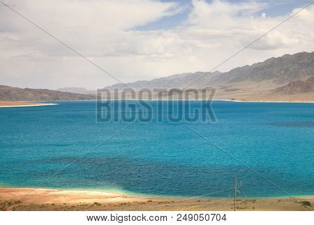 The Orto-tokoy Water Reservoir On The Way To Kochkor And Naryn City, Kyrgyzstan