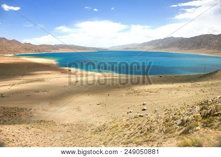 The Orto-tokoy Water Reservoir On The Way To Kochkor And Naryn City, Kyrgyzstan