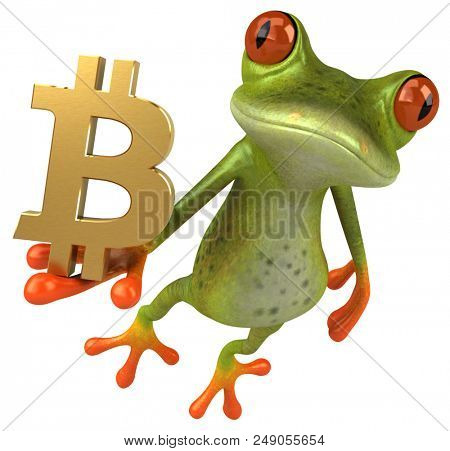 Fun frog - 3D Illustration