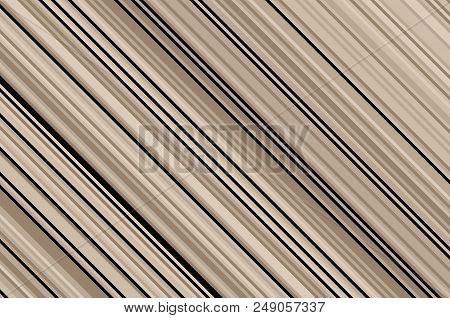 Elegant Beige Pattern With Diagonal Stripes. Simple, Light Geometric Background. Vector Illustration