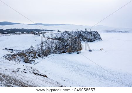 View Of Lake Baikal, The Deepest And Largest Freshwater Lake By Volume In The World, Located In Sout