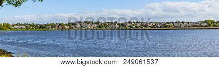 Lough Atalia Bay With Houses In Background
