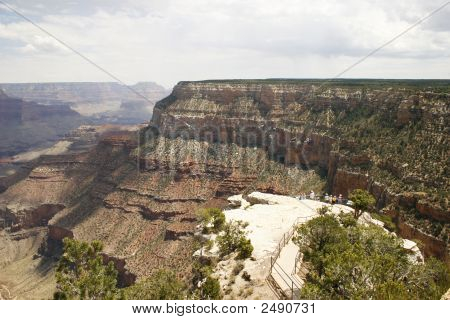 Visitantes del gran cañón