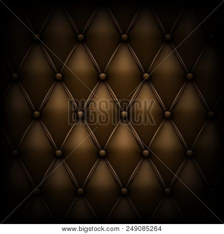 Stock Vector Illustration Leather Upholstery. Genuine Leather. Luxury Background. Eps 10