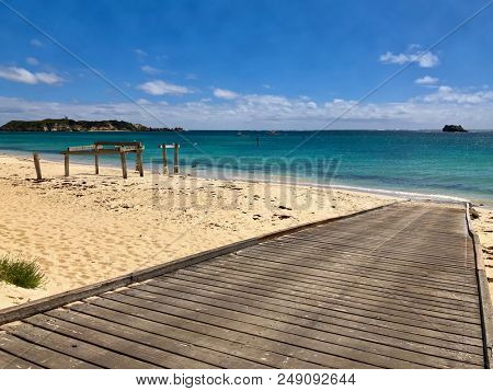 Boat ramp, old Jetty at Hamelin Bay Beach, Western Australia