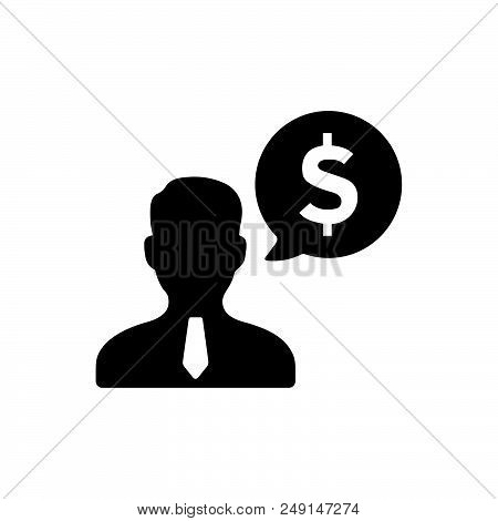 Business Manager Icon That Can Be Used For Designing And Developing Websites, As Well As Printed Mat
