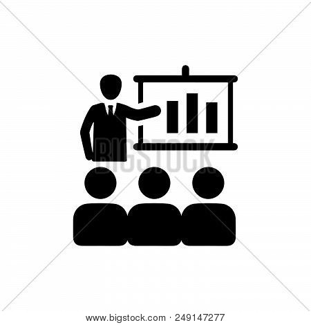 Business Conference Icon That Can Be Used For Designing And Developing Websites, As Well As Printed 