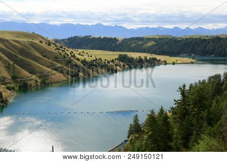 Kerr Dam By Flathead Lake In Polson, Mt