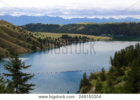 Kerr Dam By Flathead Lake In Polson, Mt
