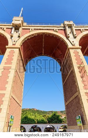 Viaduct Antheor Beach Road Railway Bridge Architecture Esterel