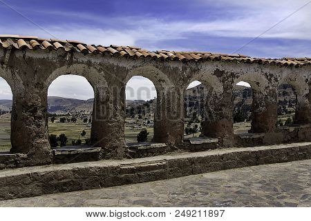 Fertility Temple In The Peruvian Andes At Puno Peru