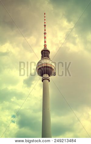 Berlin, Germany, May 25, 2015: Tv Tower In Berlin. Germany.