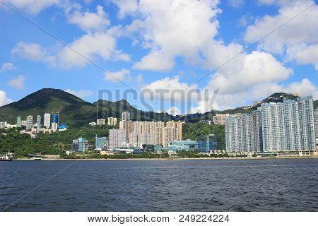 From East Lamma Channel View Of Hk