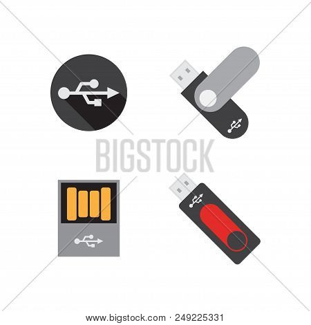 Illustration Of Usb Flashdisk Graphic Design Template