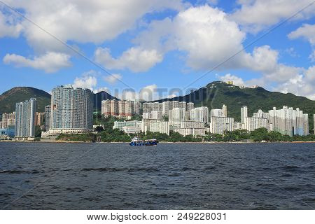From East Lamma Channel View Of Hk