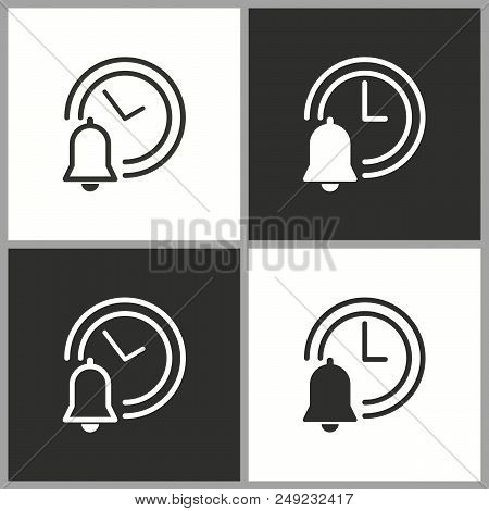 Vector Deadline Time Icon. Simple Pictogram For Graphic And Web Design.