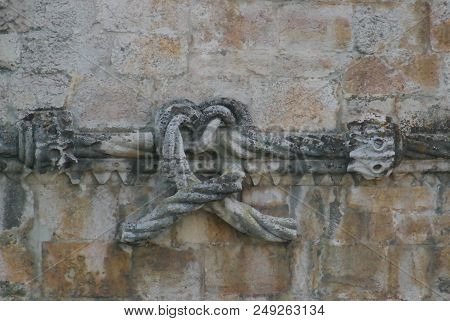 Details Of Manuelino Style Pattern On The Belem Tower In Lisbon, Portugal