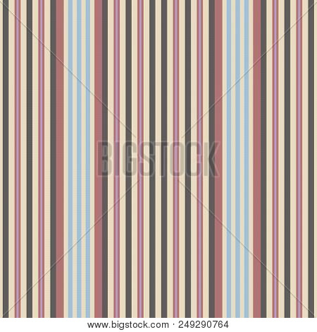 Vertical Stripes Seamless Vector Pattern. Retro Style Print Texture.