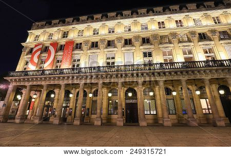Paris, France - July 09, 2018: The French Theater- Comedie Francaise In French , Oldest Still-active