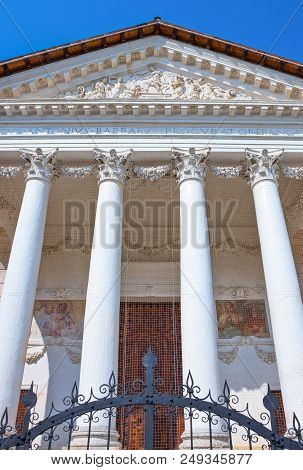 Maser, Italy - May 8, 2011: The Temple Of Villa Barbaro, Architect Andrea Palladio