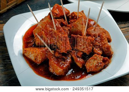 Delicious cooked meat