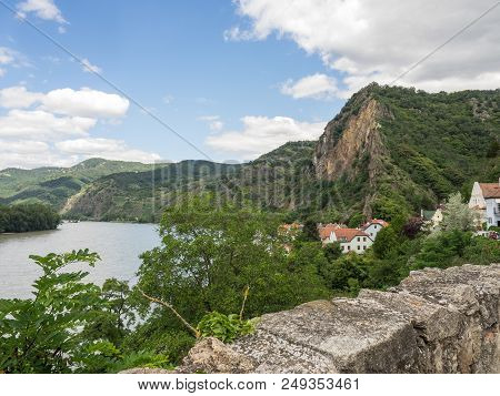 the small City of duernstein in the austrian wachau