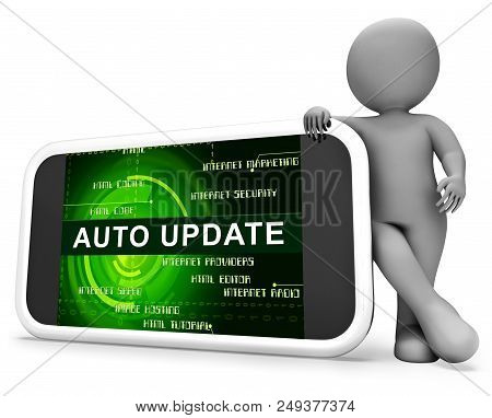 Automatic Update Or Upgrade Process 3D Rendering