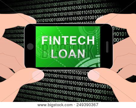 Fintech Loan P2P Finance Credit 3D Illustration