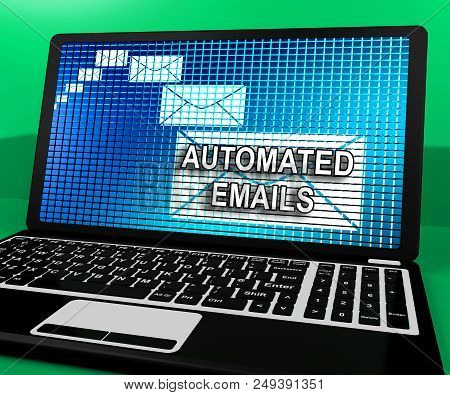 Email Automation Digital Marketing System 3D Rendering
