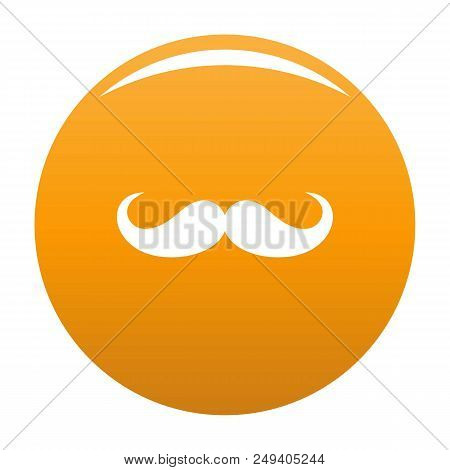 Operetta Whiskers Icon. Simple Illustration Of Operetta Whiskers Vector Icon For Any Design Orange