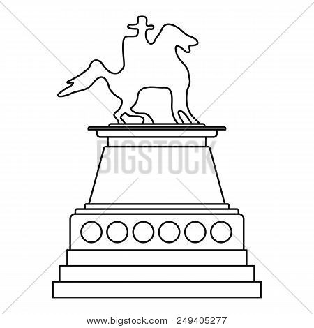 Horse Statue Icon. Outline Illustration Of Horse Statue Vector Icon For Web Design Isolated On White