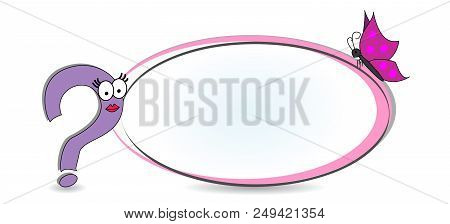 Vector Set Quotation Template In Quotes. Vector Banner With Frame And Quotes.