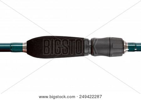 Fishing Rod, Reel, Isolated Over White, High Resolution Photo