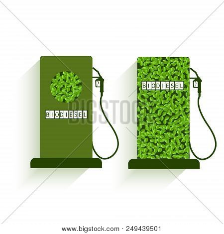 International Biodiesel Day. 10 August. Vector Illustration Of A Fuel Pump For International Biodies