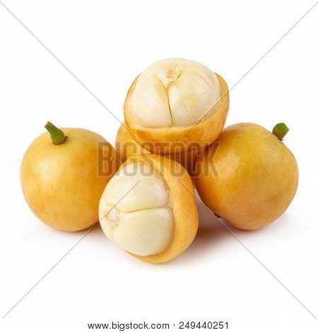 Rambeh Tropical Fruit Isolated On A White Background.