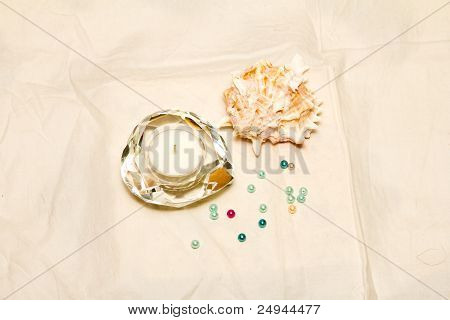 Složení mořské police, Canddle a barevné perly