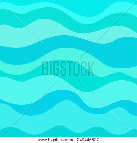 Nautical Wallpaper. Pattern With Lines And Waves. Multicolored Texture. Abstract Dinamic Background.