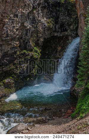 Whitmore Falls Along Alpine Loop Located Near Lake City, Colorado