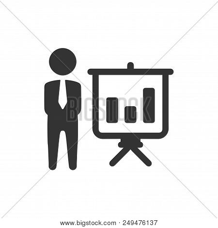 Business Graphical Presentation Icon