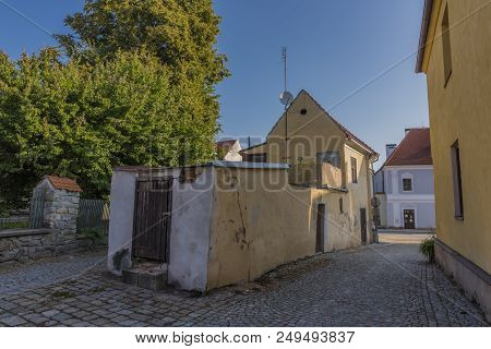 Trest Town In Hot Sunny Summer Morning In South Bohemia