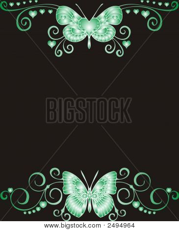 Butterfly abstrakt ram