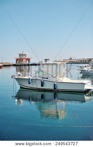 The Boat  In Port Of Acciaroli, Cilento National Park. Salerno. Southern Italy