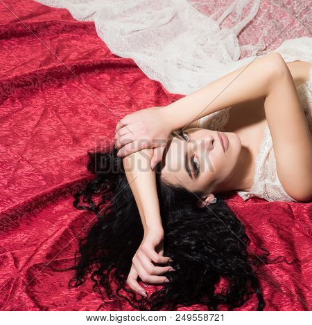 Look. Fashion Look Of Sexy Woman. Woman With Perfecr Face Look At Camera. Look And Beauty Concept. S