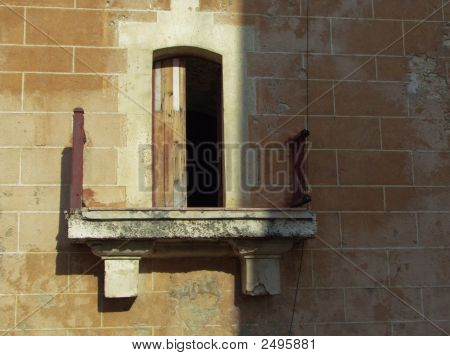alte verlassene Balkon