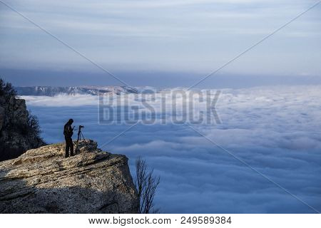 The Photographer Shoots The Sunset. Demerdzhi, Crimea