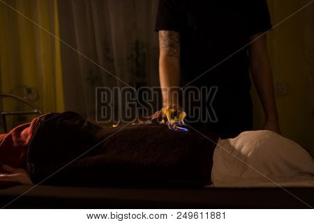 Chinese Fire Massage - Huo Liao Therapy. Traditional Chinese Medicine, Fire Treatment And Bodycare C