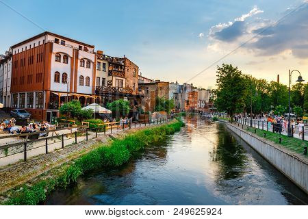 Bydgoszcz, Poland, May 31, 2018: Architecture Of Mill Island In Bydgoszcz City At Brda River, Poland
