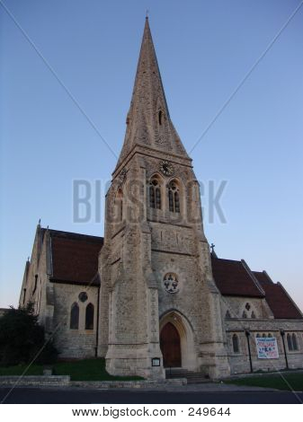 Blackheath Kirche in der Abenddämmerung