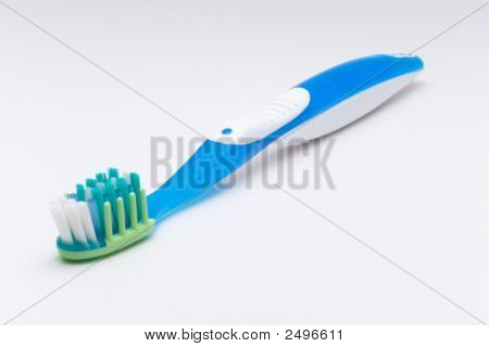 blau Zahnbürste